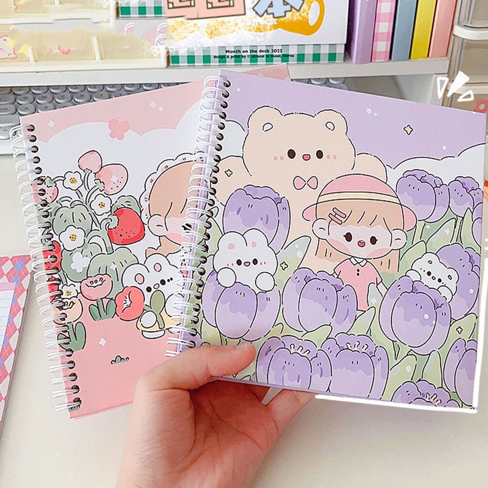 4/12pcs Cartoon Cute Sanrio Notebook A5 Coil Book Lovely Notepad Cartoon  Horizontal Notebook Wholesale Student Office Supplies - AliExpress