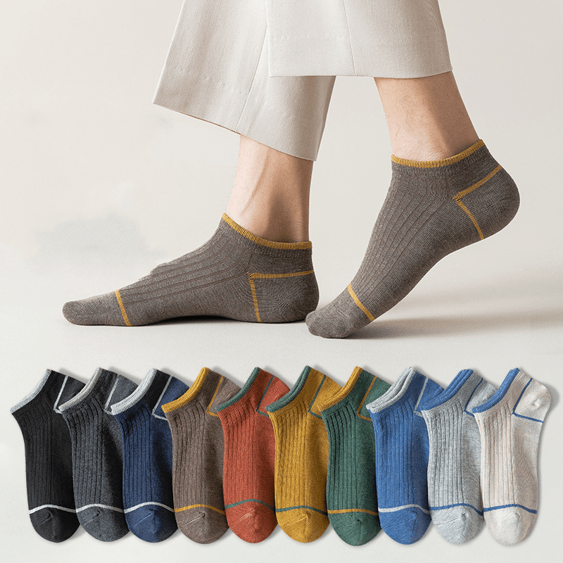 5 Pares De Calcetines De Barco Para Hombre Con Estilo - Temu Mexico