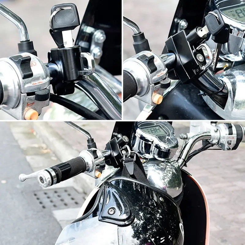Multifunktionales Motorrad-helmschloss,  Fahrrad-elektroroller-sicherheitsschloss, Mehrzweck-fahrradausrüstung, Hochwertig & Erschwinglich