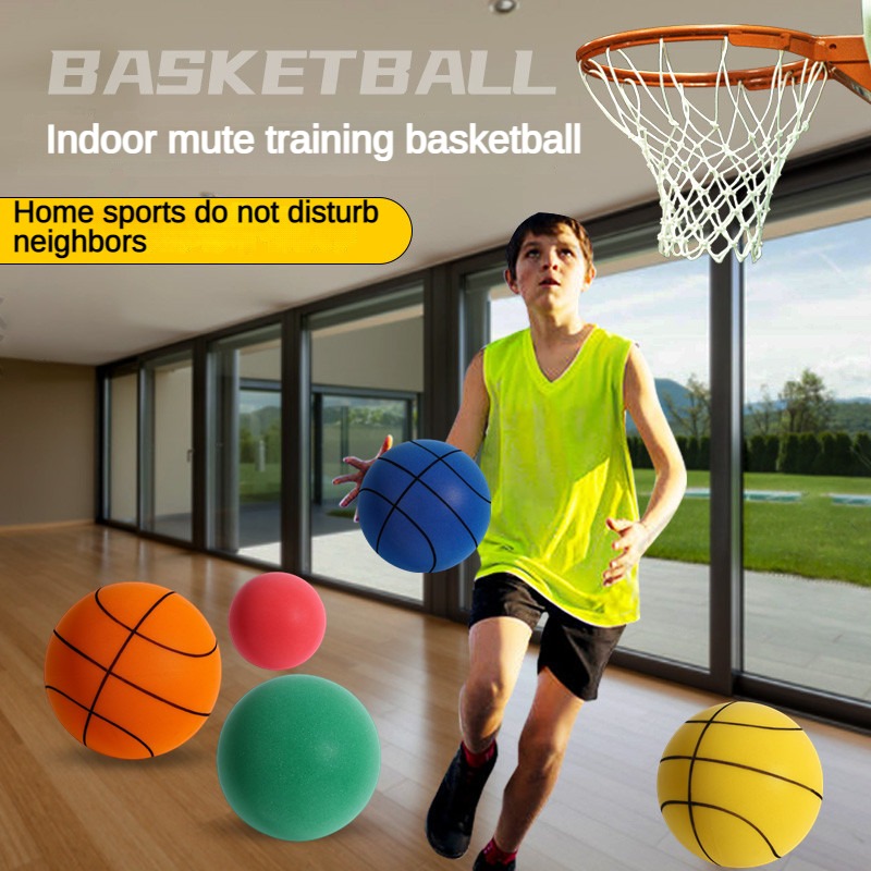 Basketball silencieux, ballon silencieux, ballon d’entraînement intérieur à  faible bruit, ballon en mousse haute densité non revêtu, ballon de