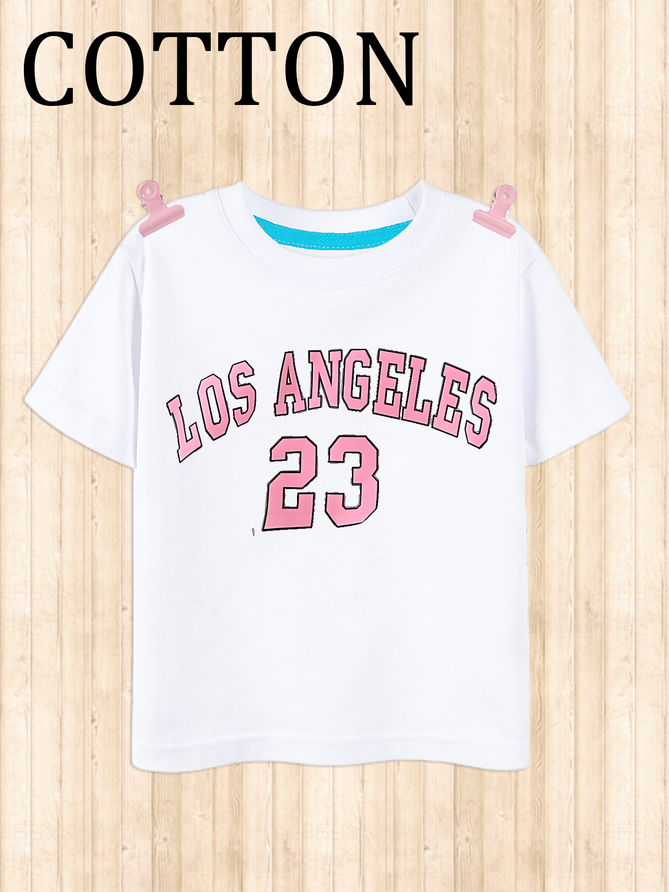 Printed Graphic T-shirt - White/Los Angeles - Kids