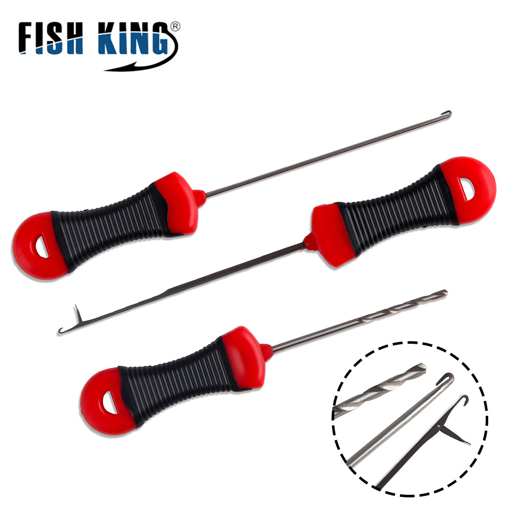 Stainless Steel Carp Fishing Boilie Needle Set Baiting Drill