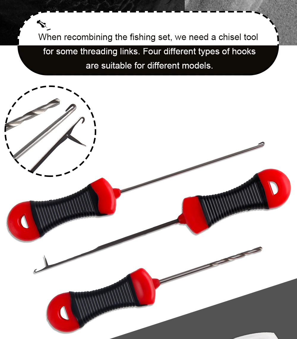 baiting needle threader fishing