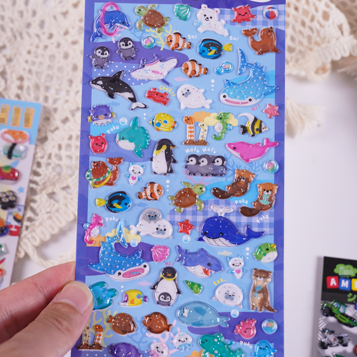 Random Kawaii Fragrant Sparkling 3d Stickers Scrapbooking - Temu