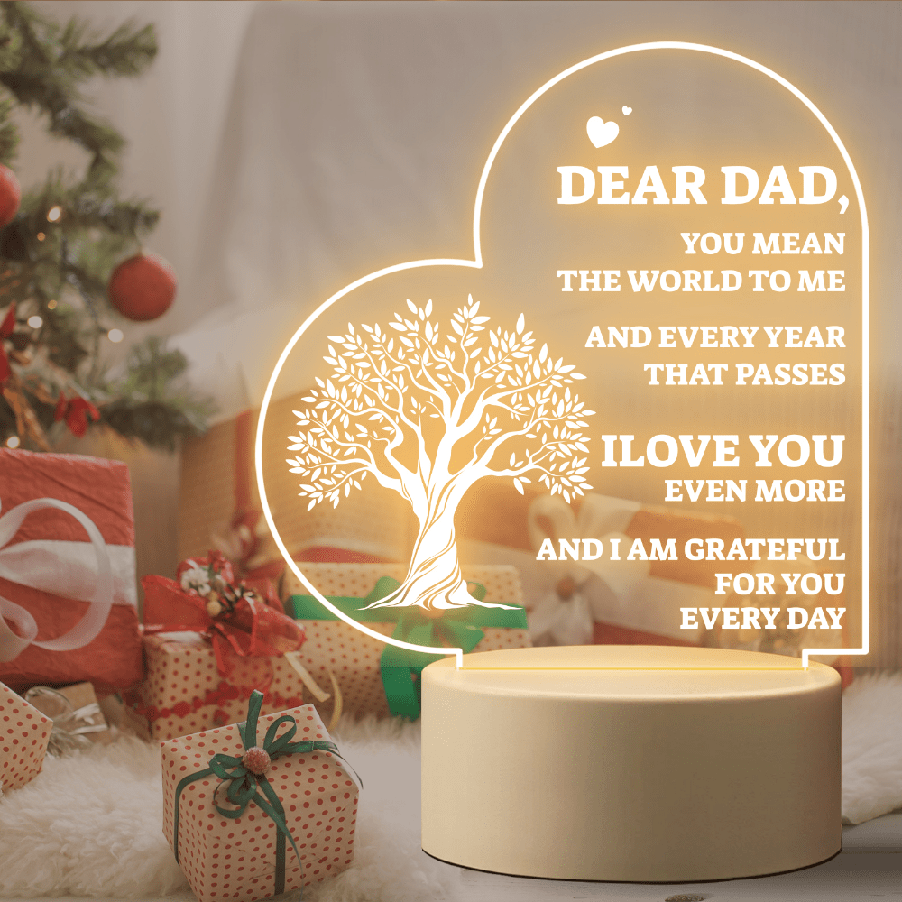 BeneCharm Dad Gifts from Daughter, Gifts for Dads Who Have Everything, Dad  Birthday Gifts, Best Dad Ever Gifts Engraved Night Light, Fathers Day,  Thanksgiving, Christmas Gifts for Dad from Daughter 