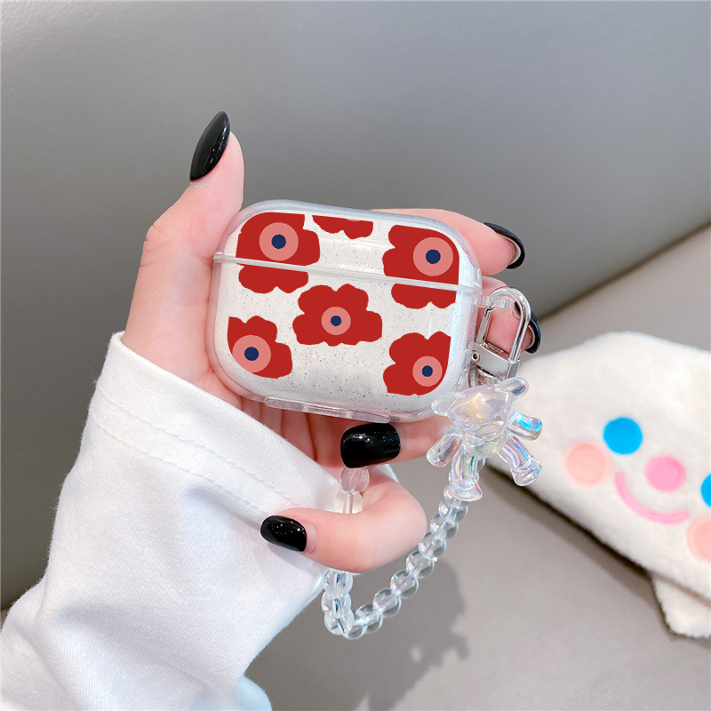 Red Airpod Pro cartoon Cases