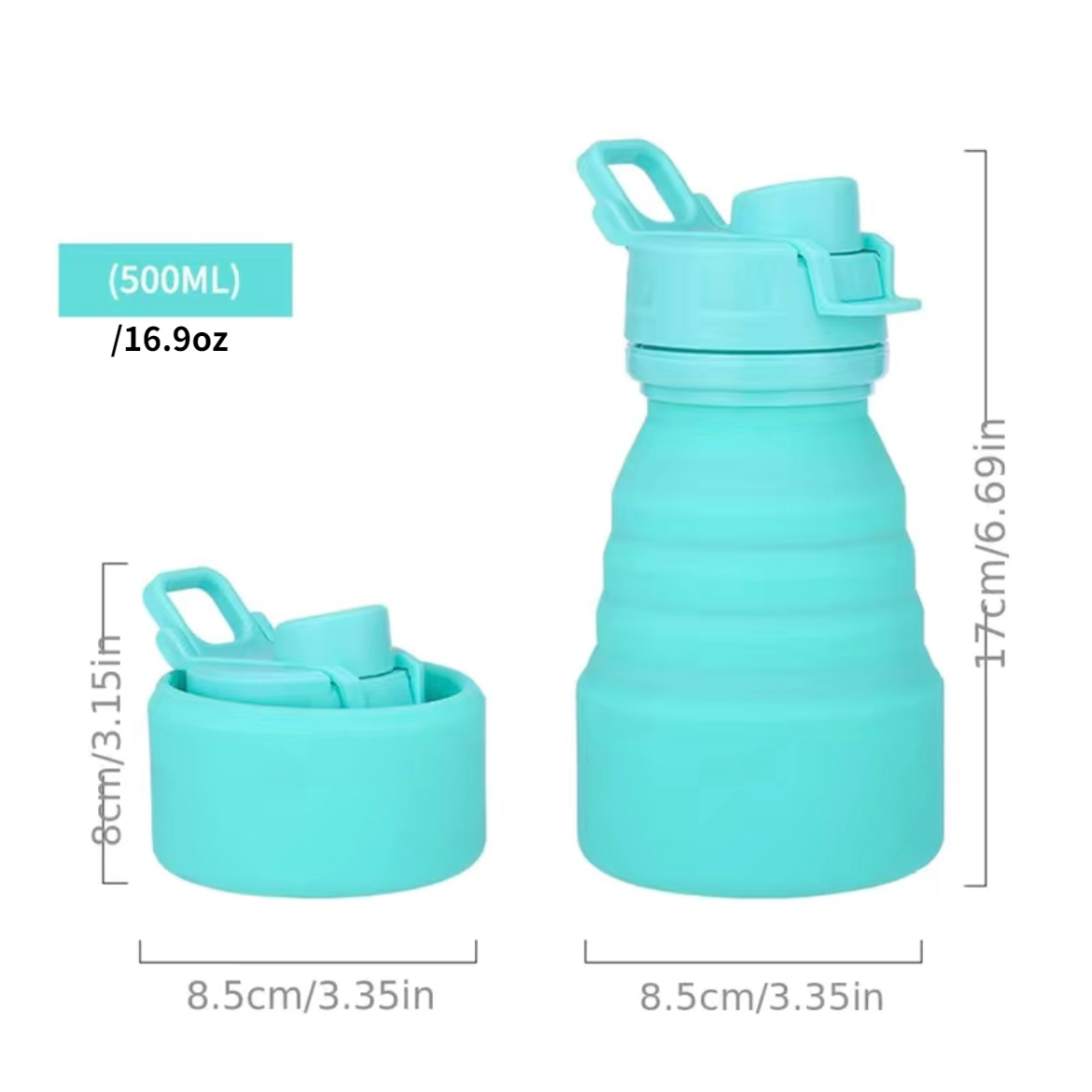 Collapsible Silicone Reusable Foldable Water Bottle Portable - Temu
