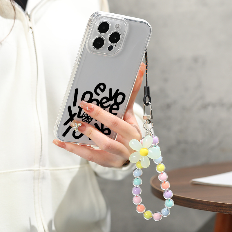 Black Letter Graphic Pattern Phone Case For Iphone 14, 13, 12, 11