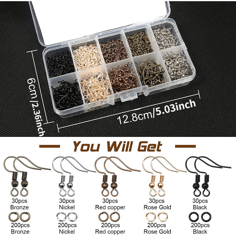 1150pcs Earrings Set for DIY Jewelry Making