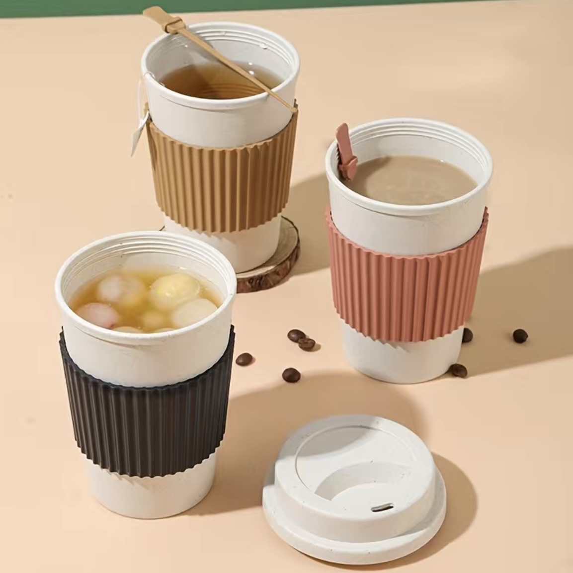 Mugs Ceramic Cup Lid Coffee Cup Lids for Water Cup Silicone Reusable Cup  Lids