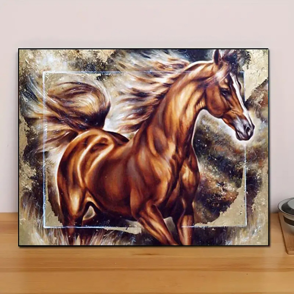 Diamond Painting Kit Horse Animal New Collection 2023 Full - Temu