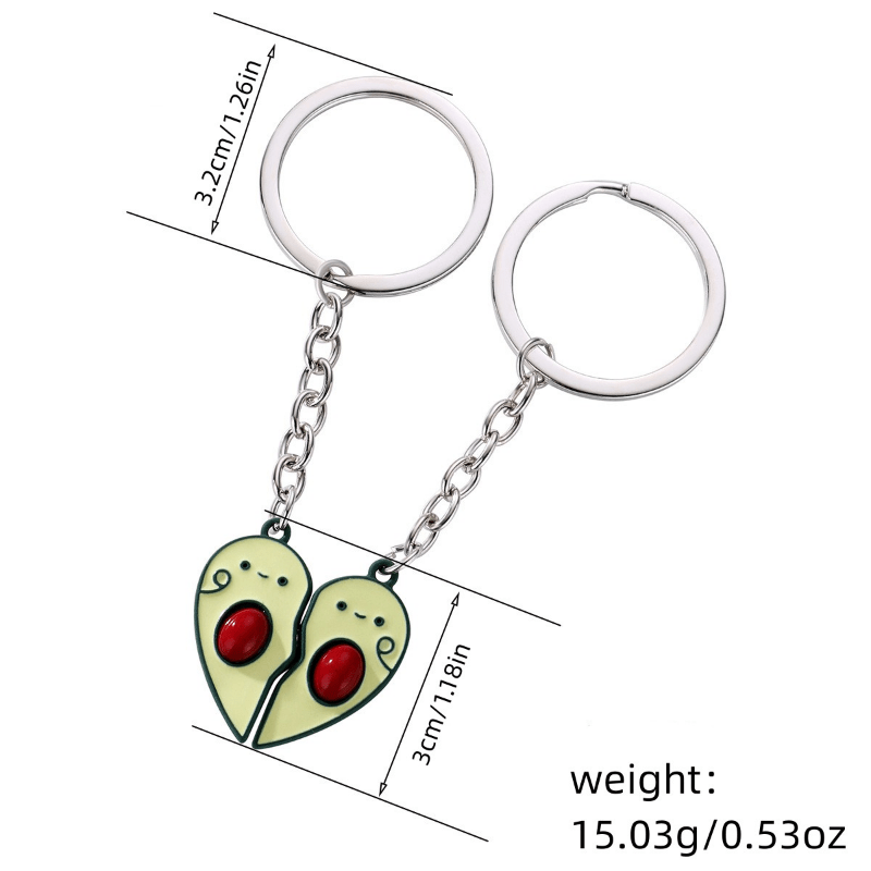 Women Magnetic Heart Charm Multi-function Fashionable Magnetic Keychain For  Key Decoration
