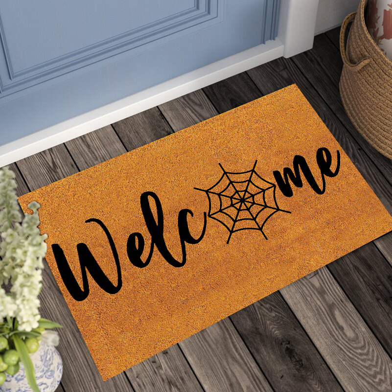 Welcome Entrance Doormat, Low Pile Indoor Outdoor Entrance Mat For High  Traffic Area, Non-slip Bathroom Mat Carpet, For Autumn Thanksgiving  Halloween Harvest Festival, Home Decor, Room Decor - Temu