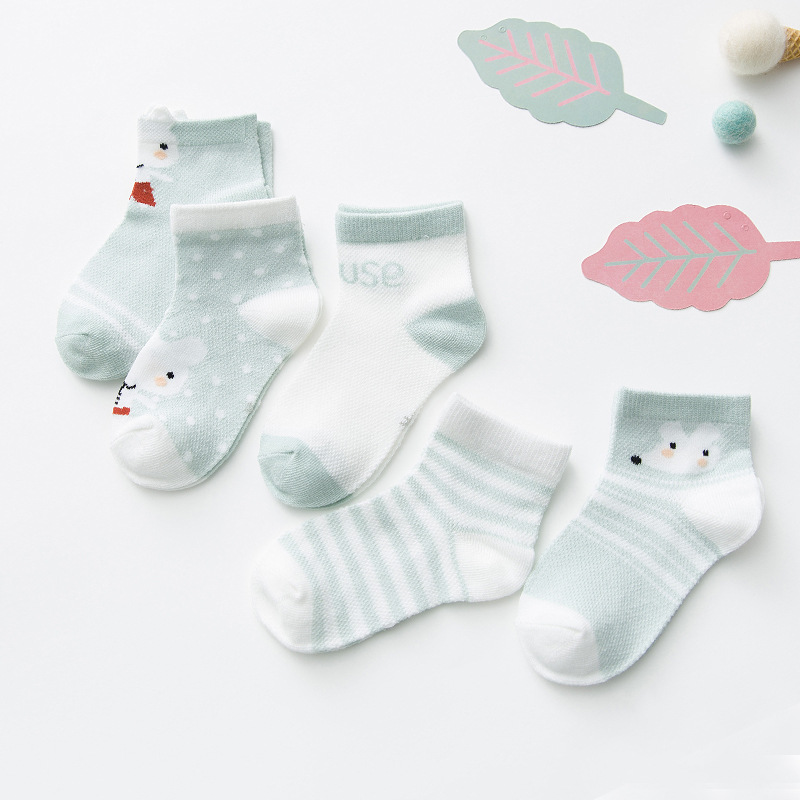 Baby Girls Cotton Mesh Ankle Socks 0-2 Years