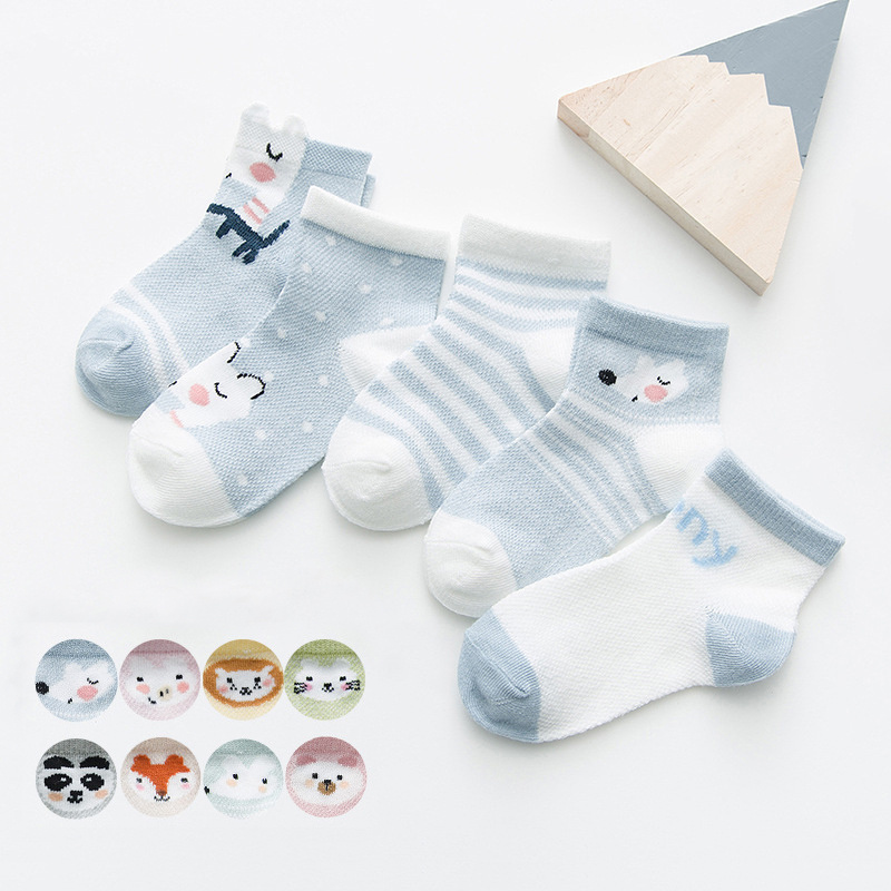 Baby Girls Cotton Mesh Ankle Socks 0-2 Years