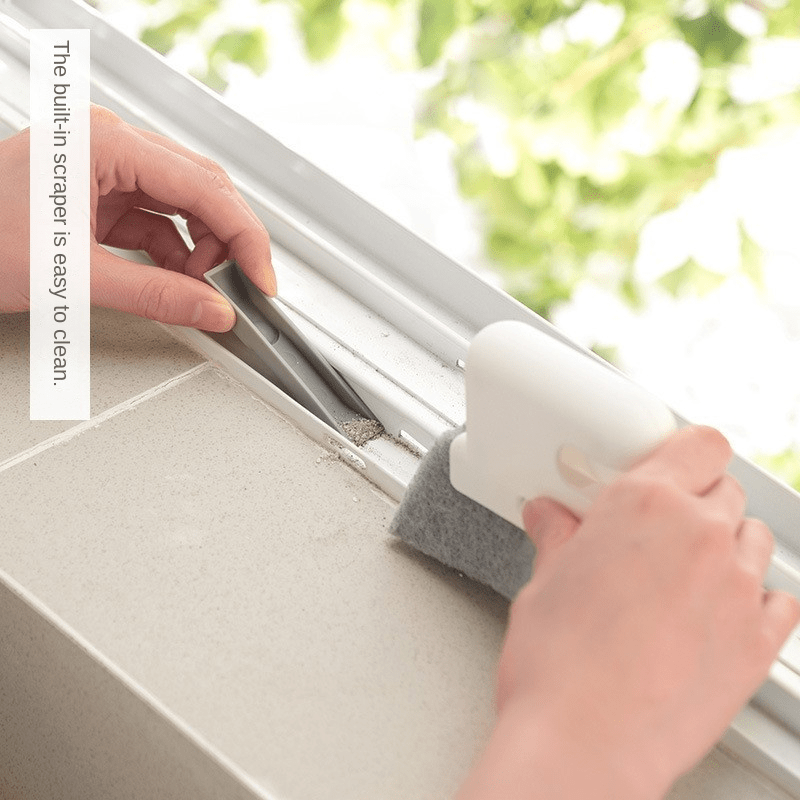 3pcs Window groove cleaning, brushing, door and window cleaning tools,  wiping blind corners and gaps of window sills, small brush for window  slots(Color Random)