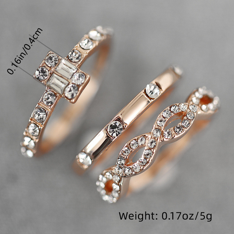 3pcs Simple Ring