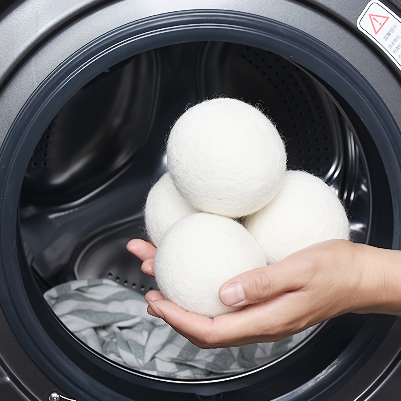 4 bolas de secadora, bolas de secadora de ropa reutilizables de erizo para  máquina secadora, bolas de lavado de ropa suave antiestática Vhermosa  WMZL-1066
