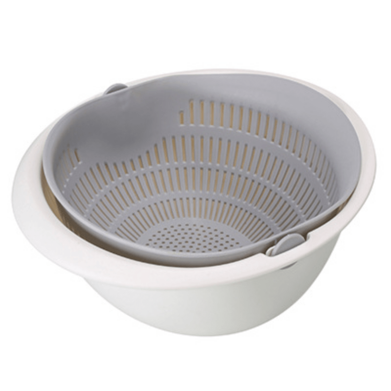 Dropship 6pcs Household Drain Basket Set; Plastic Double Layered