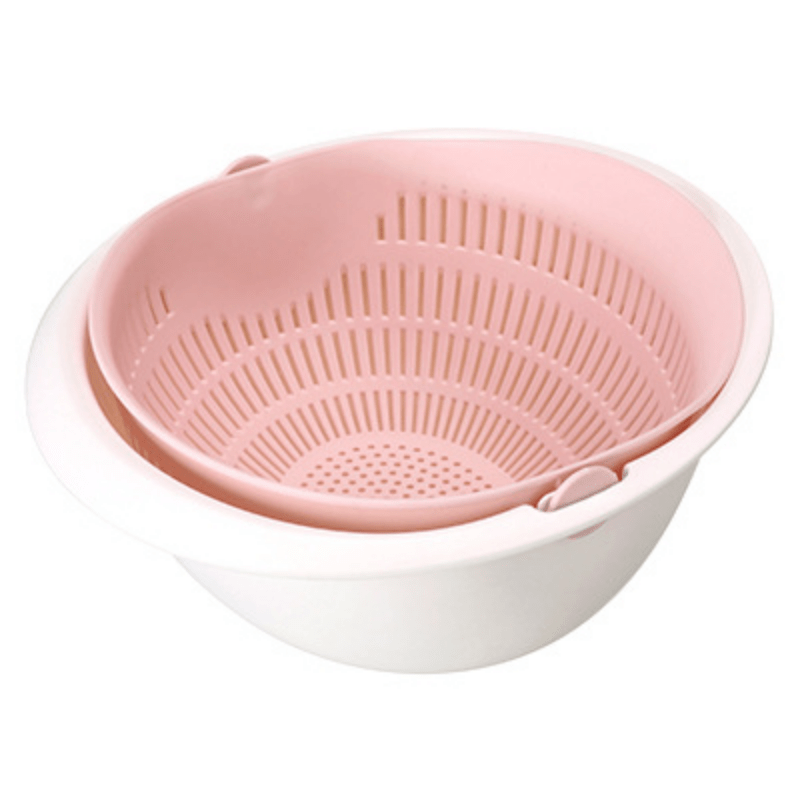 Dropship 6pcs Household Drain Basket Set; Plastic Double Layered