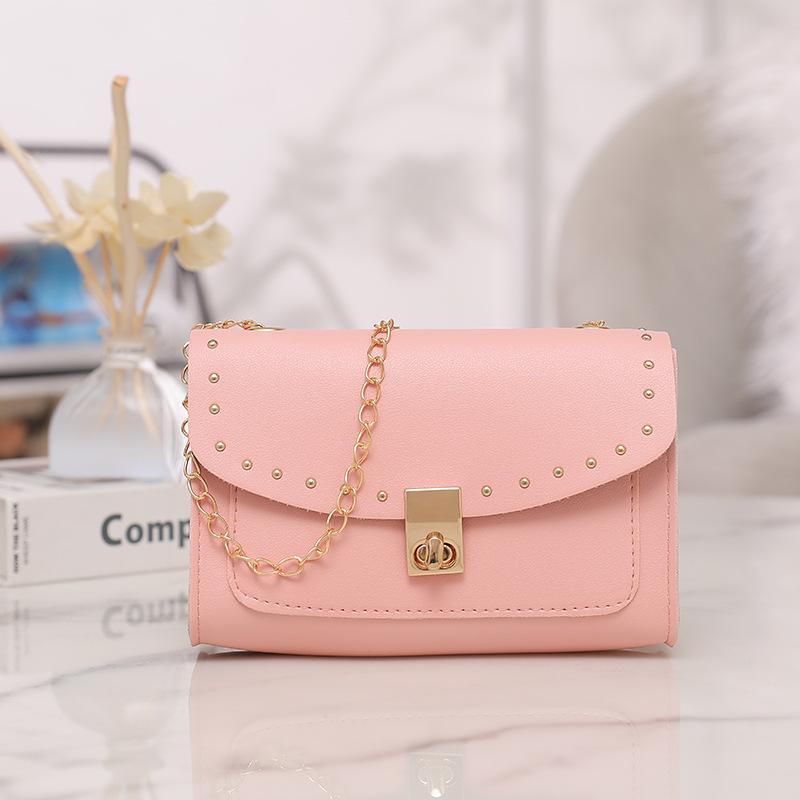 Mini Cute Flap Shoulder Bag Solid Color Fashion Casual Pu Temu