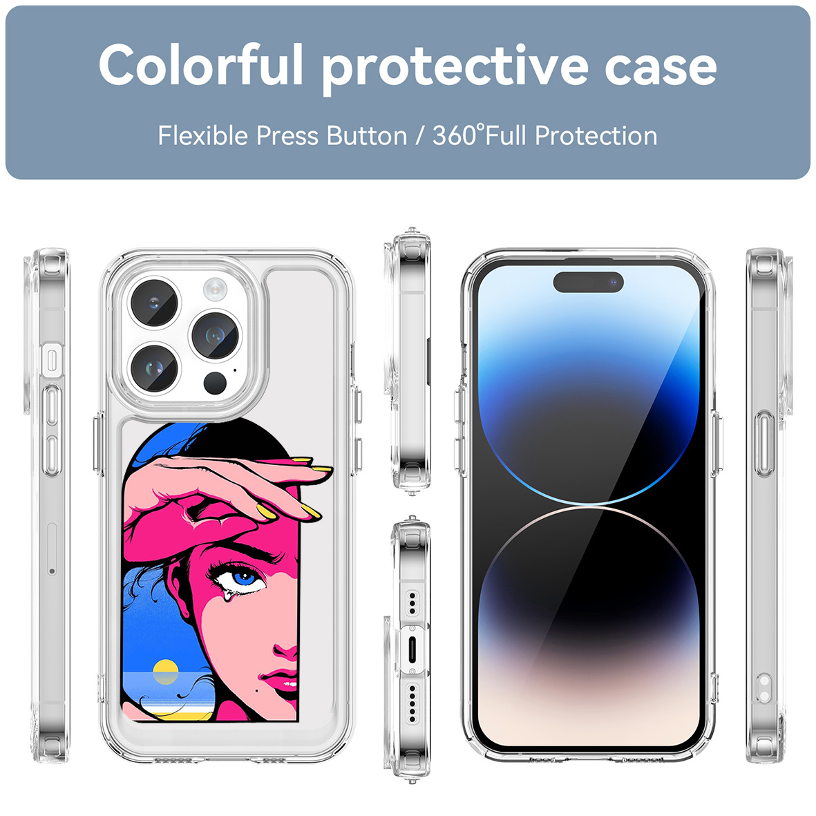 Protector cover funda para el Iphone 13 Pro Max Case Cover Moda