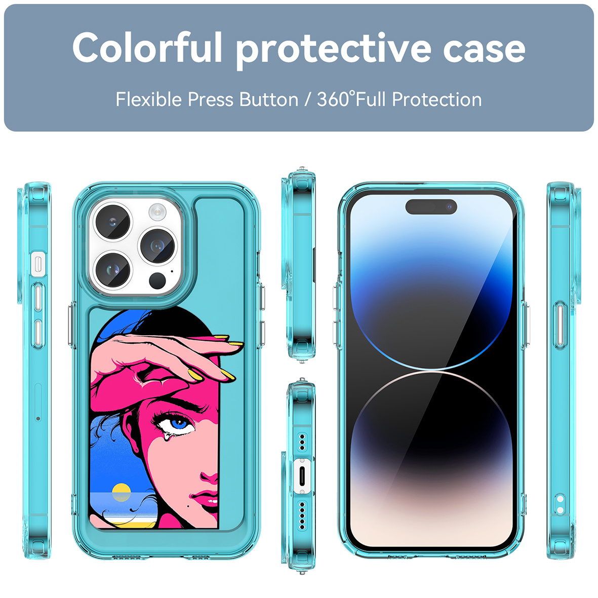 Protector cover funda para el Iphone 13 Pro Max Case Cover Moda