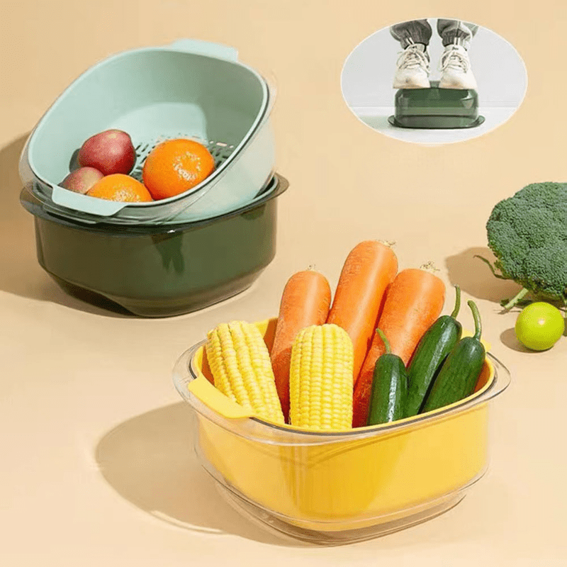 Thickened Plastic Kitchen Rack Double layer Large capacity - Temu