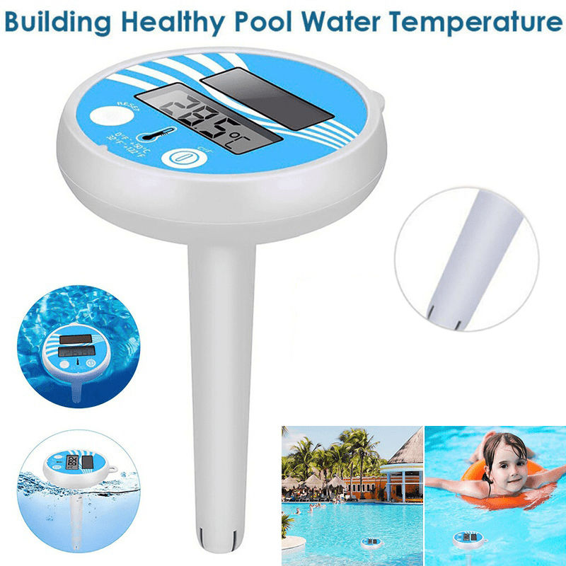 GEEVON Thermomètre de piscine sans fil numérique flottant avec température  et hygromètre intérieur, température de l'eau, 3 canaux pour piscine, eau