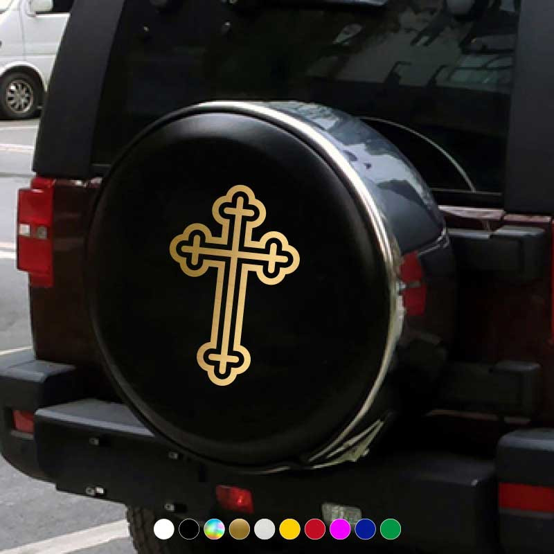 1PC Jesus Cross Car Sticker Jesus Faith Love God Christian Car