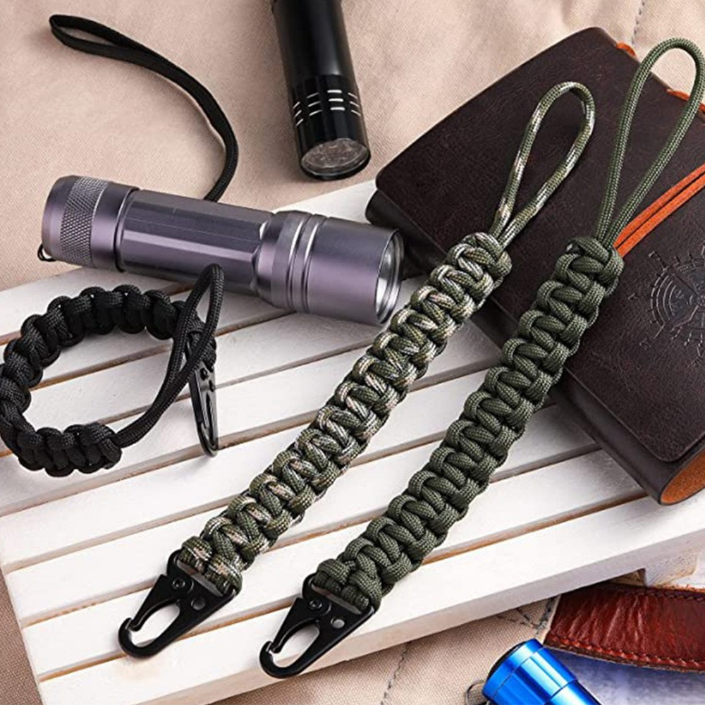 Llavero De Cuerda Paracord Resistente Con Hebilla De Gancho - Temu