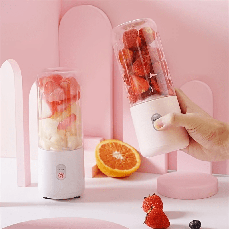 Rechargeable Mixer Fresh Fruit Juicer Usb Portable Bottle Cup Mini Electric  Blender Smoothie Ice Maker Crush Smoothies Extractor