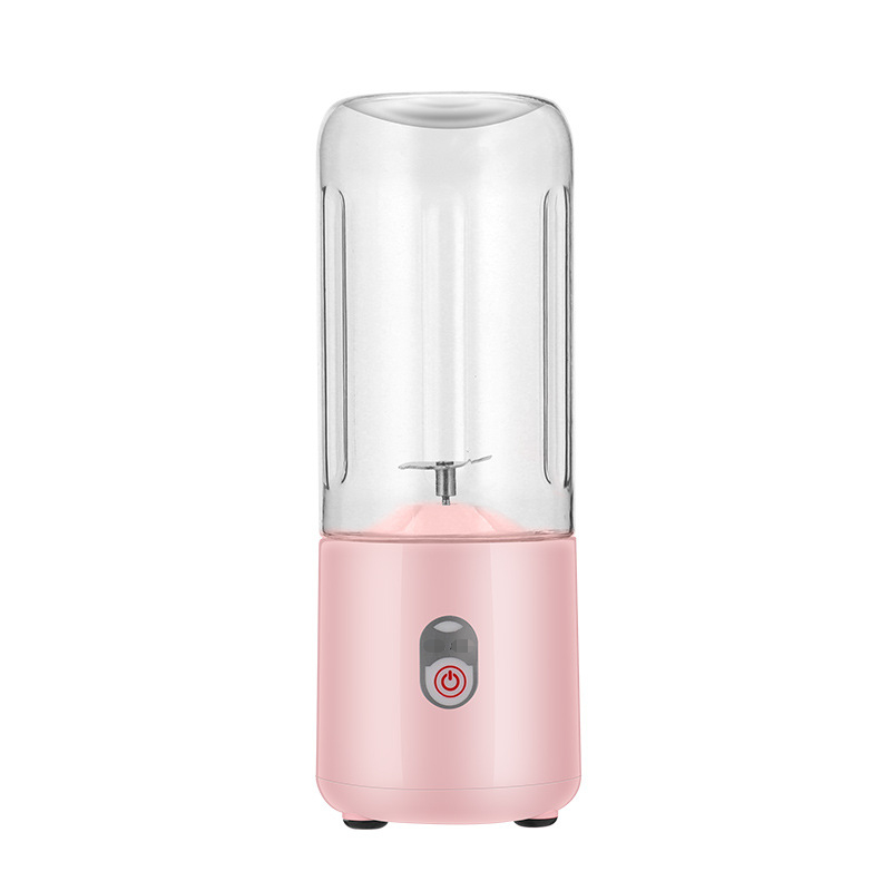 500Ml Portable Blender 6 Blades Usb Rechargeable Fresh Fruit Juice Mixer  Electric Shake Cup Cute Blender Smoothie Ice Crush Cup