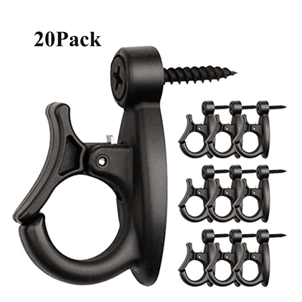 20pcs Lamp Hook, String Lamp Hook, Screw-in Hook, Used To Hang String  Lights And Wires, Plants, Wind Chimes, Black