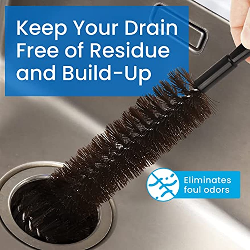 Keep Your Drainage Pipes Dust-free With This Garbage Disposal Cleaning Brush  And Ultra Long Handle! For Commercial Cleaning Services/shops - Temu