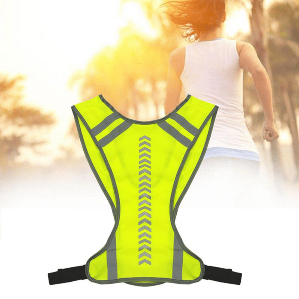 Safety Reflective Vest (ULTRA HIGH VISIBILITY BRIGHT NEON YELLOW) Perfect  for Running, Jogging, Walking, Construction, Cycling, Motorcylcle Riding
