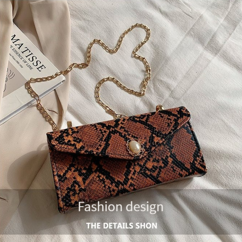 Snakeskin discount bag strap