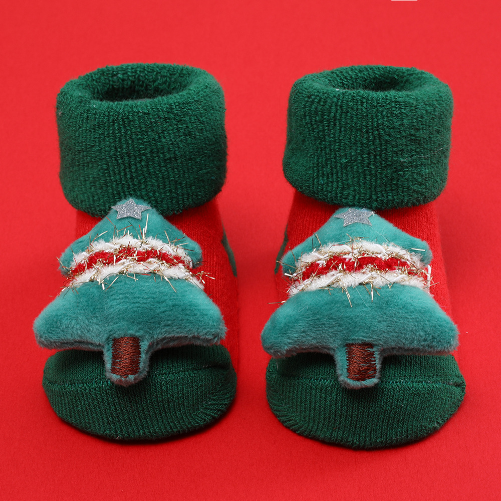 Men's Christmas Tree Non-Skid Socks