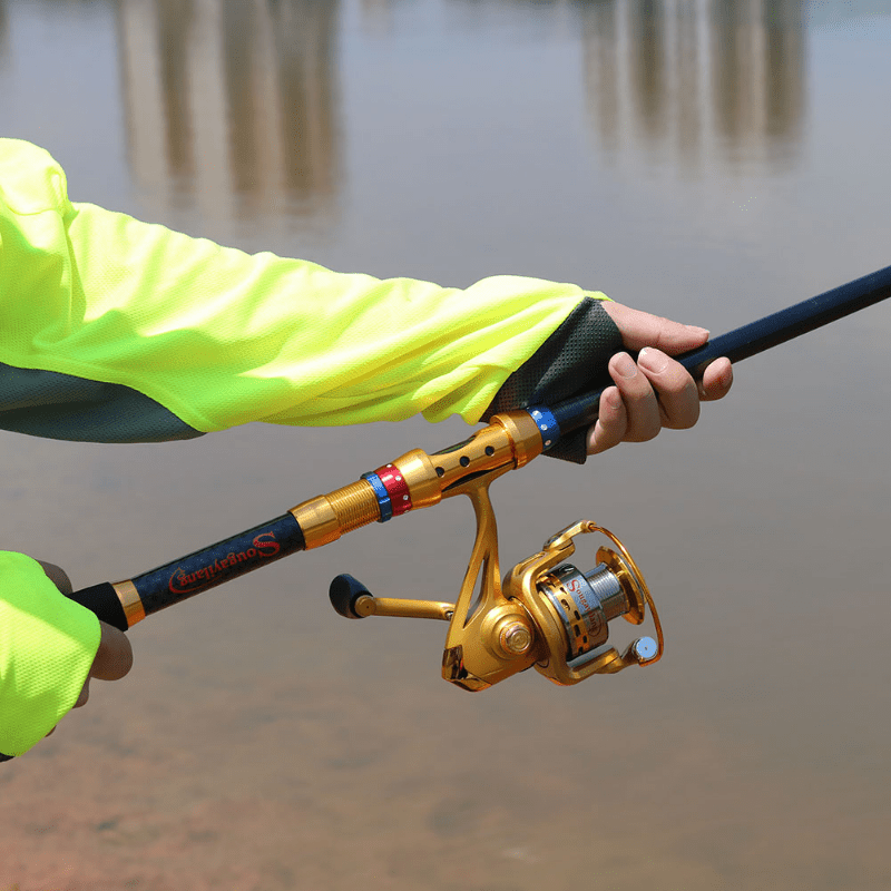 Juego de caña de pescar para principiantes, 40-180 cm, telescópico