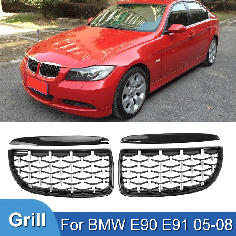 Car Front Kidney Grille Diamond Style Grills Racing Grill - Temu