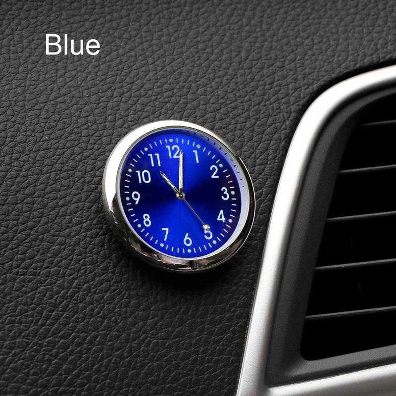 Small Car Interior Digital Clock Thermometer Guage Meters For Dashboard  Ornament