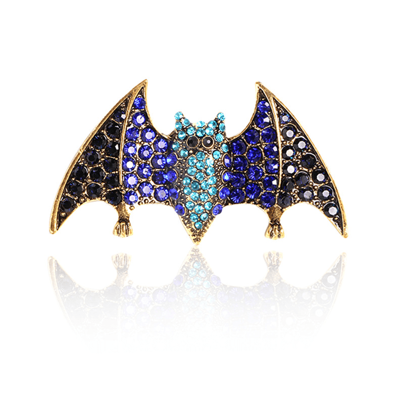 Bat Collar Enamel Pin Goth Witch Brooch Gift Lapel Collar Pin