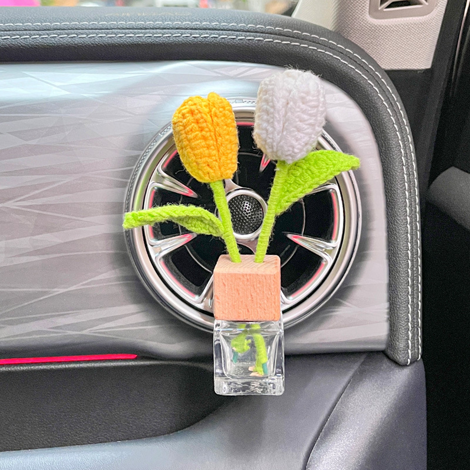 Car Seat Covershandmade Crochet 3D Daisy Seat Coverscar 