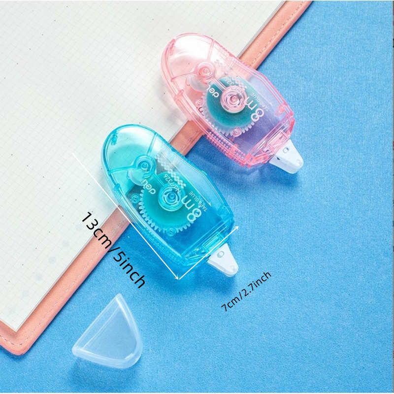 Mini Double Sided Adhesive Roller Tape Glue Tape Dispenser Sticks  Scrapbooking Decor For School Office Supplies Orange A 