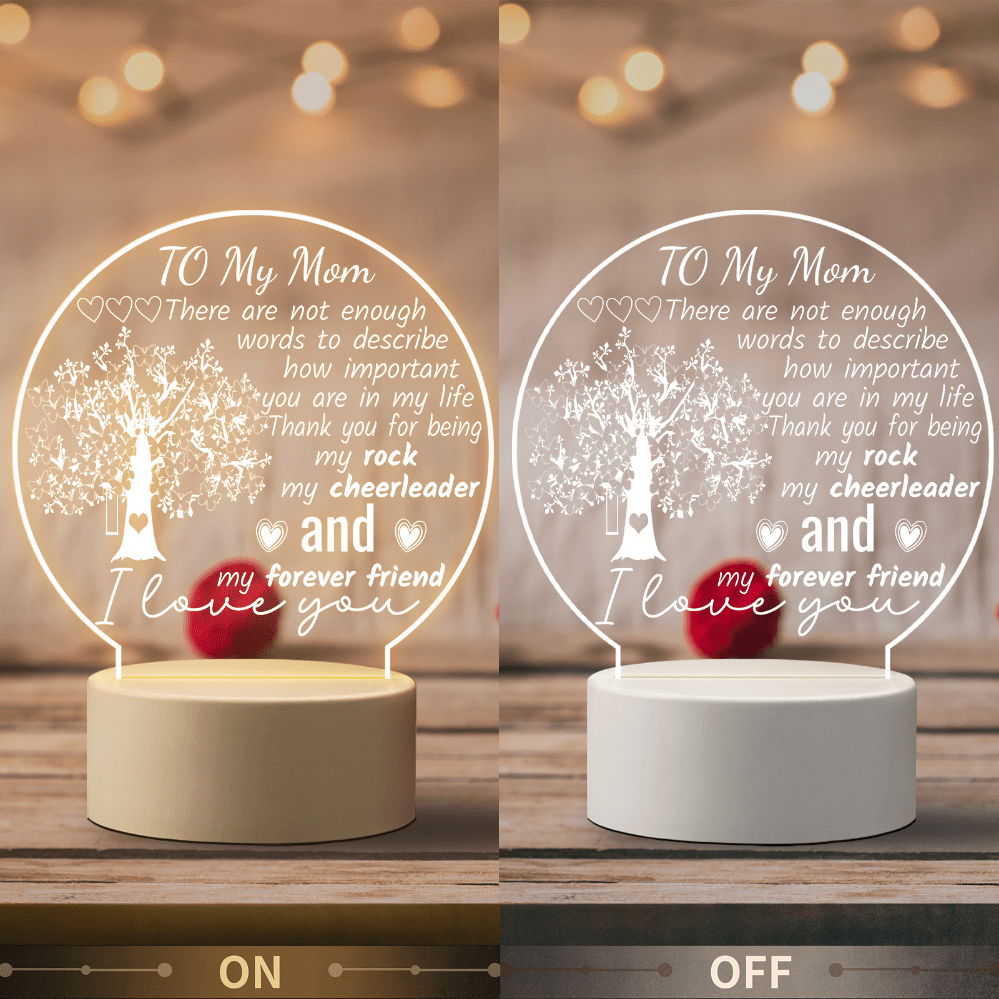 Mothers Day Gifts From Daughter Son To Mom Gifts Mother Day Gifts For Mom  Birthday Gifts Ideas, Mom Personalized Night Light Gifts With Grateful  Sayings Best Mom Gifts From Daughter Son 