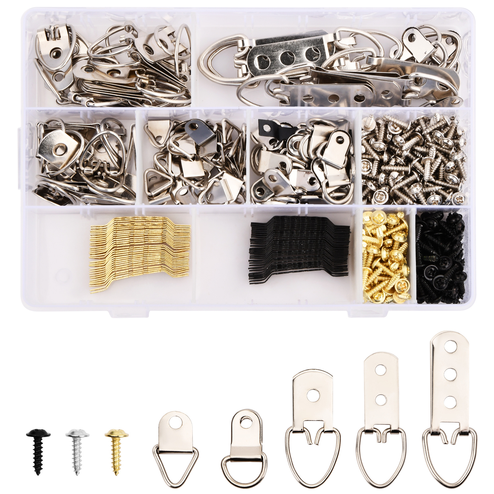 415pcs Picture Frame Hooks, Wall Picture Hanging Kit, Sawtooth Hooks,  Picture Hanging Pictures Hanger With Screws, Picture Hangers For Picture  Frames