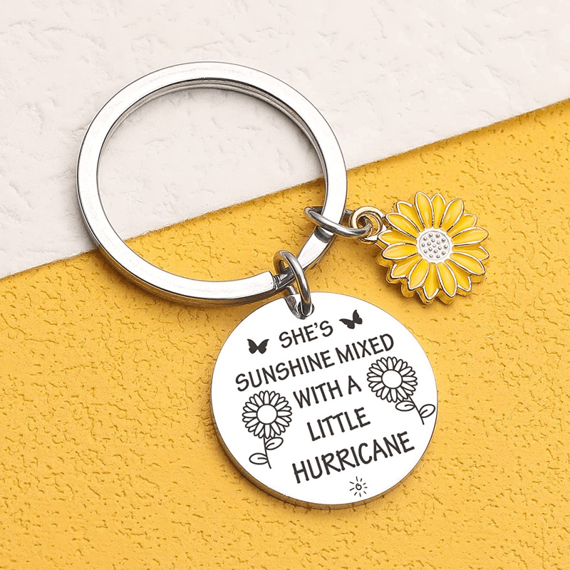 1pc Stainless Steel Sunflower Keychain For Men Best Friend Holiday  Anniversary Christmas And Valentine Accessories For Men - Jewelry &  Accessories - Temu Canada