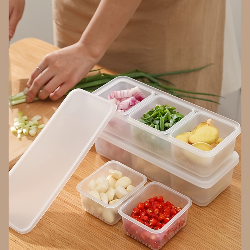 Food Drain Box, Thickened Transparent Double-layer Fresh-keeping