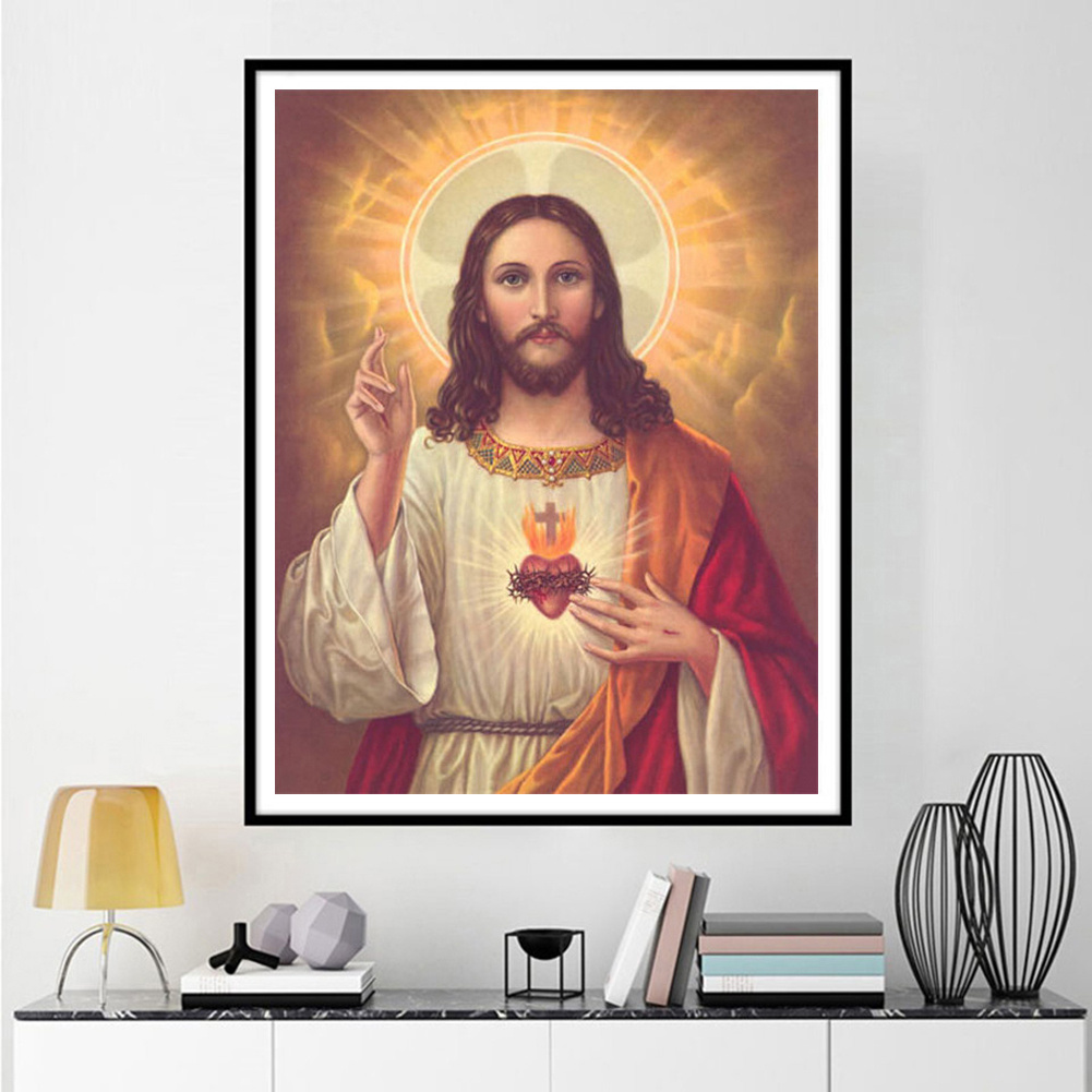 Christianity Full Crystal Artificial Diamond Paintings - Temu