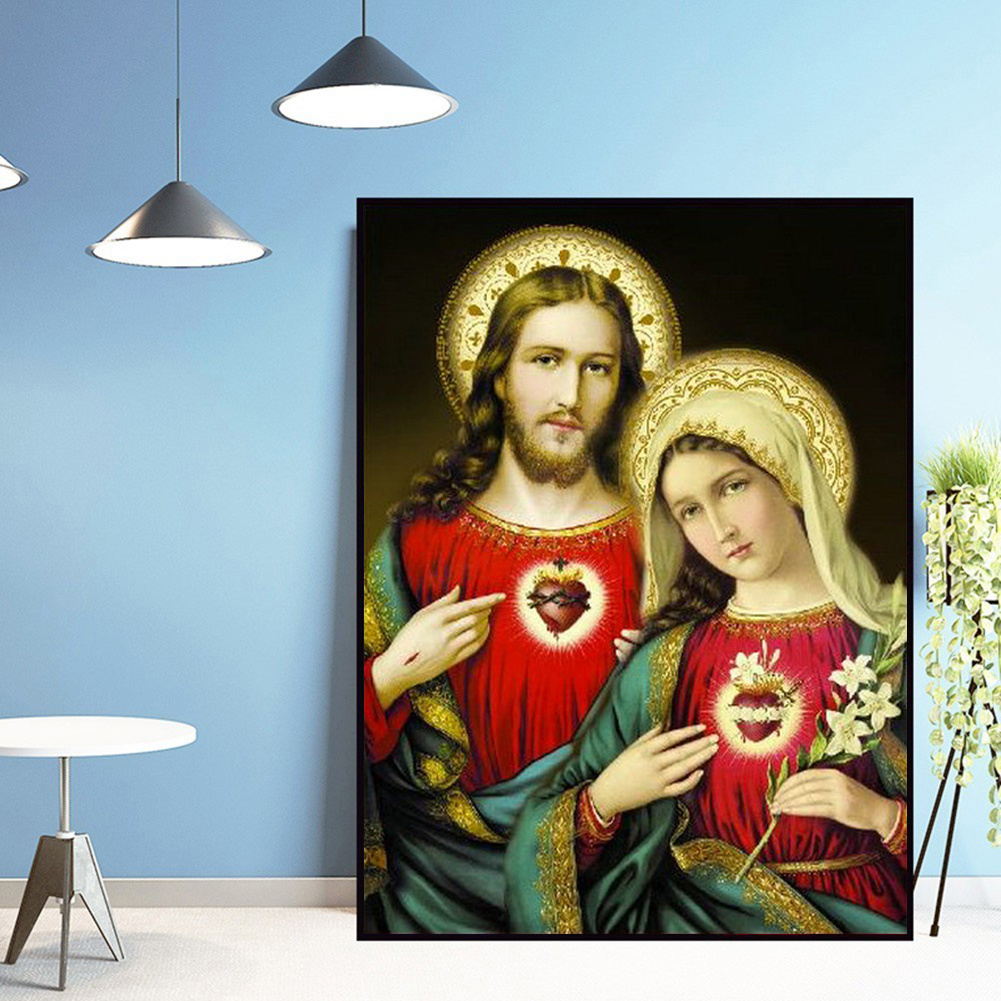 Christianity Full Crystal Artificial Diamond Paintings - Temu